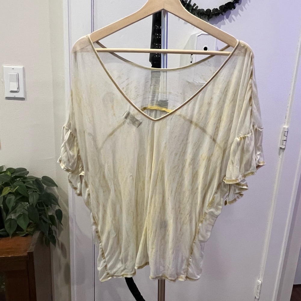 Lucky Brand Sheer Crop Top